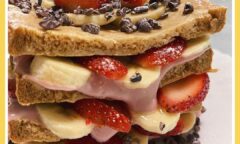 Banana & Strawberry French Toast Stack