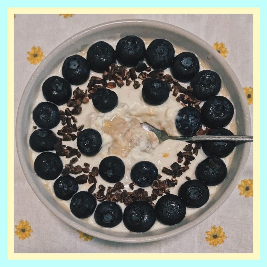 Blueberries & Lemon Chilled Oats