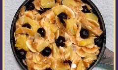 Blueberries & Pineapple Bread Pudding