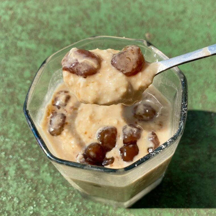 Brown Sugar Boba Milk Tea Overnight Oats