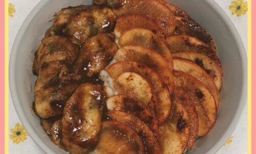 Caramelised Apple & Banana Oatmeal
