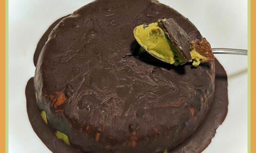 Choc Shell Matcha Protein Pudding