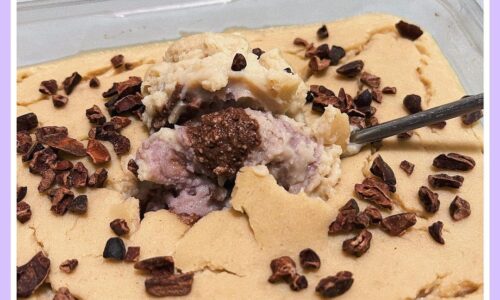 Flourless Taro & Choc Brownie