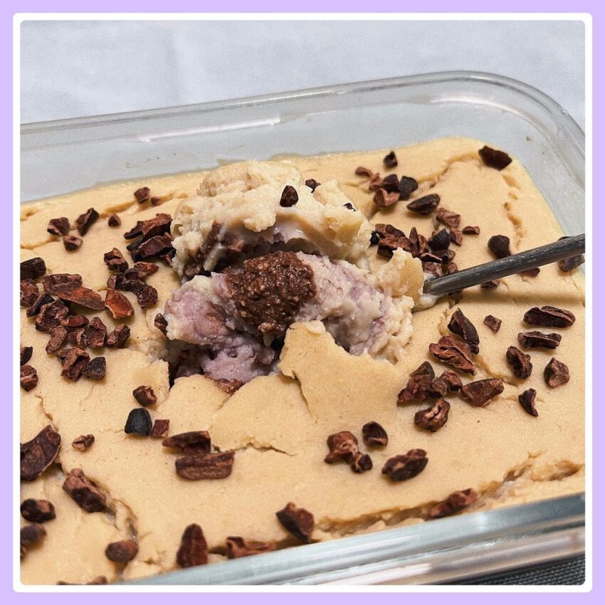 Flourless Taro & Choc Brownie