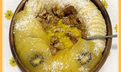 Golden Oatmeal Bowl