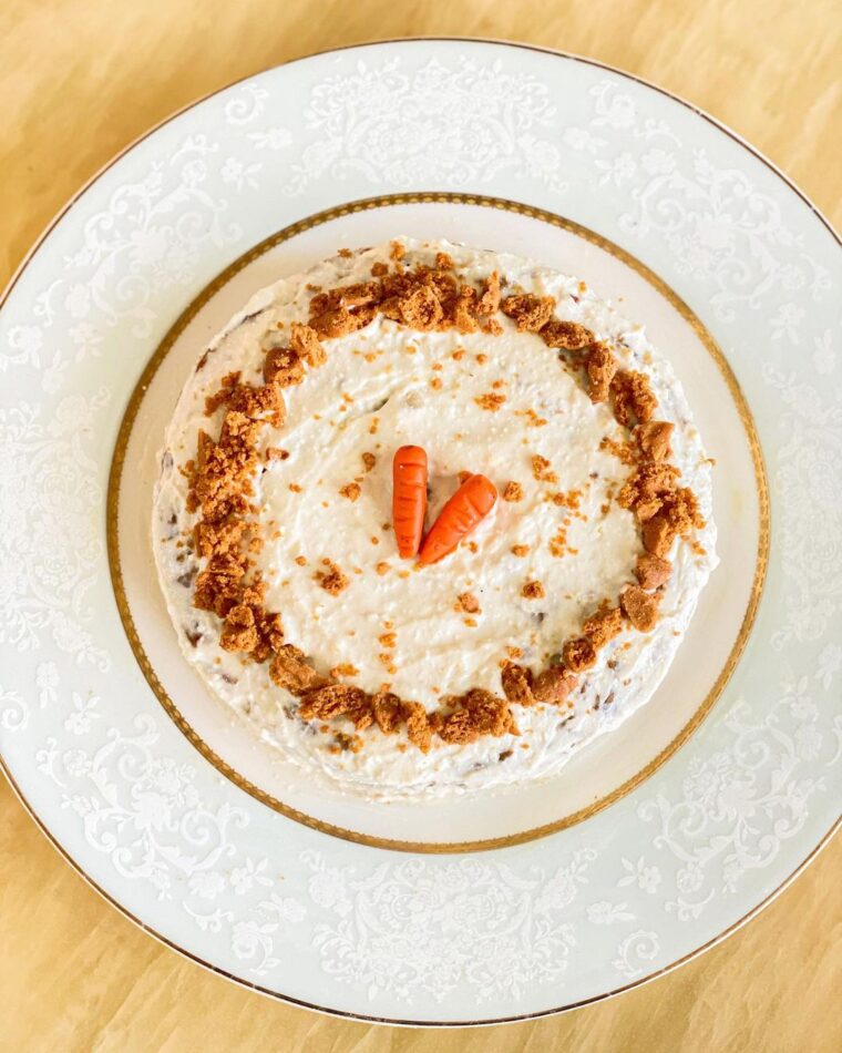Healthy Carrot Cake With Cream Cheese Frosting