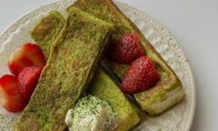 Matcha Cream Cheese French Toast Sticks