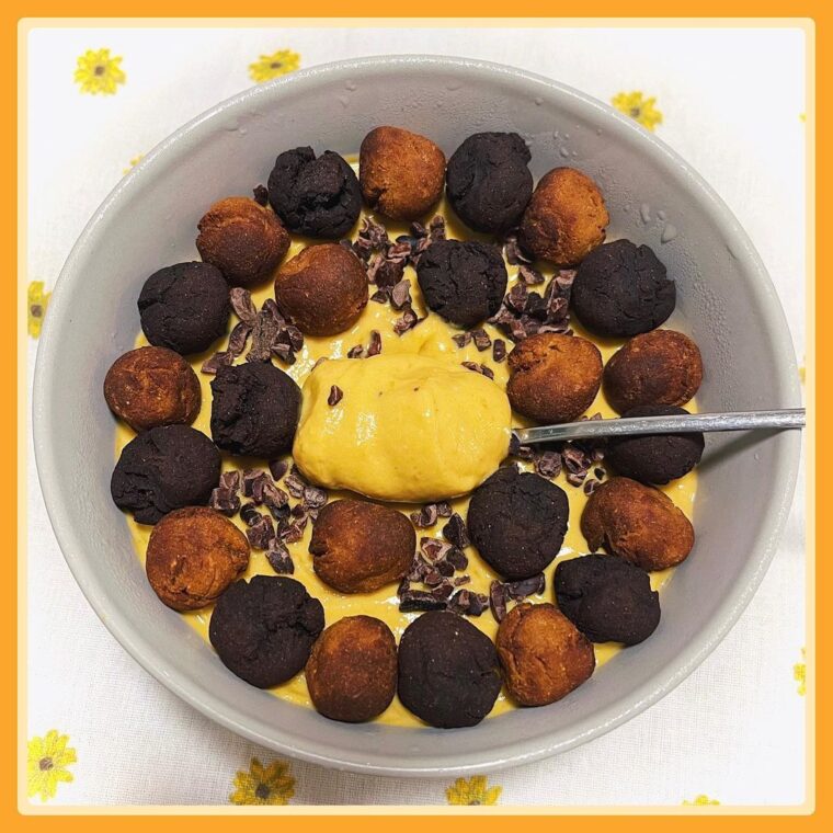 Pumpkin & Tofu Bowl With Reese Cereal Puffs