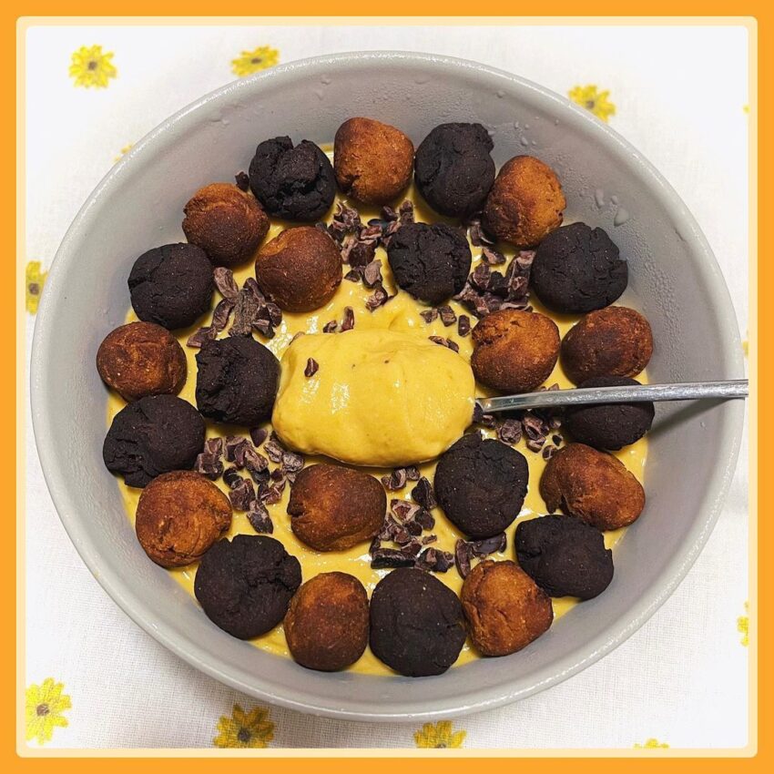 Pumpkin & Tofu Bowl With Reese Cereal Puffs