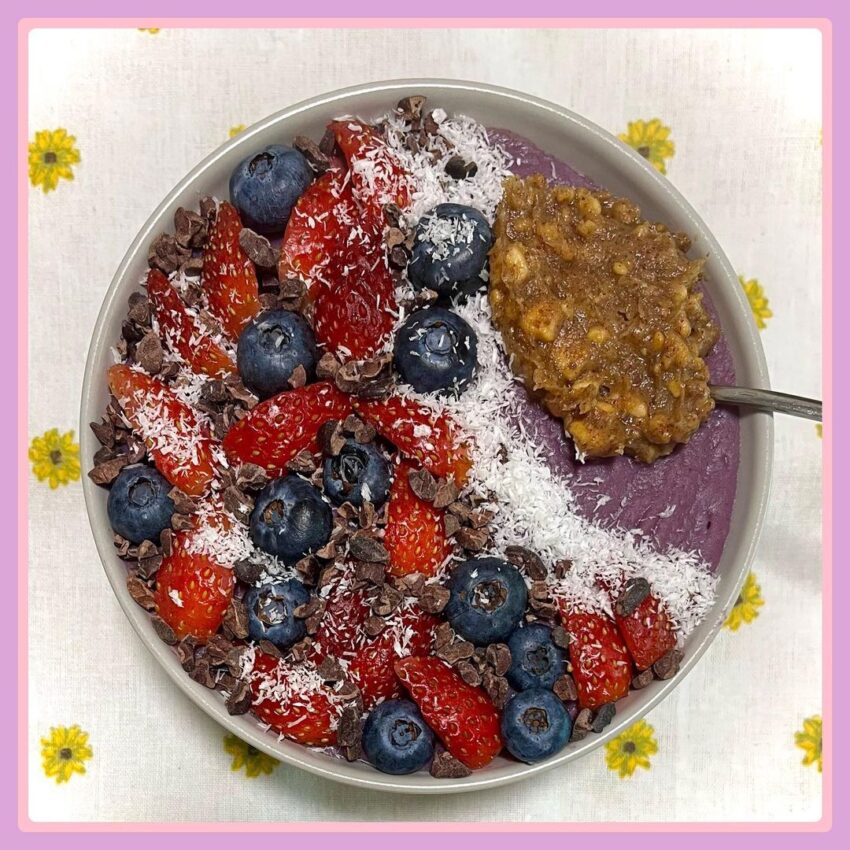 Purple Sweet Potato Breakfast Bowl