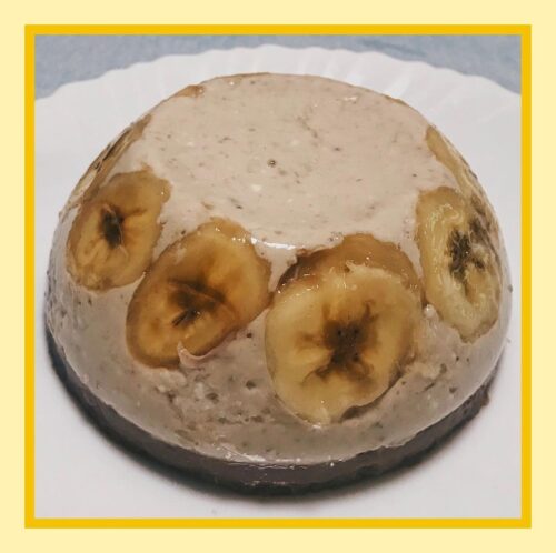 Chocolate banana tofu pudding