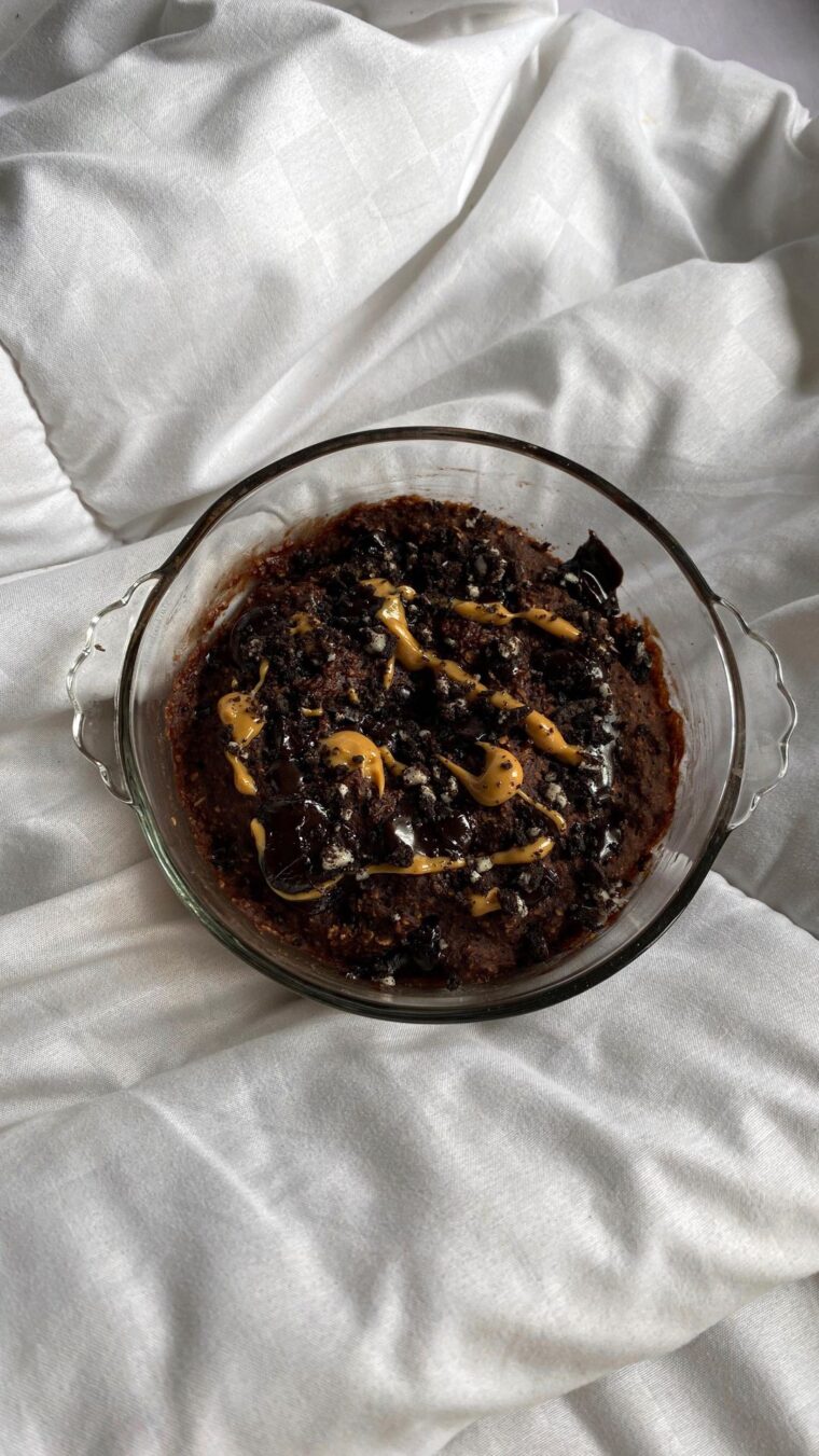 1 Minutes Choconana Crunch Oat Mug Cake
