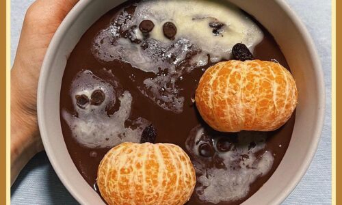 Apple ‘Pumpkin’ Choc Overnight Oats - Snacks & Sweets Recipes dari Apple