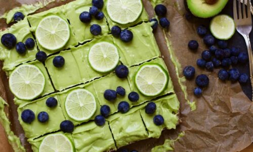 Avocado Key Lime Pie Square