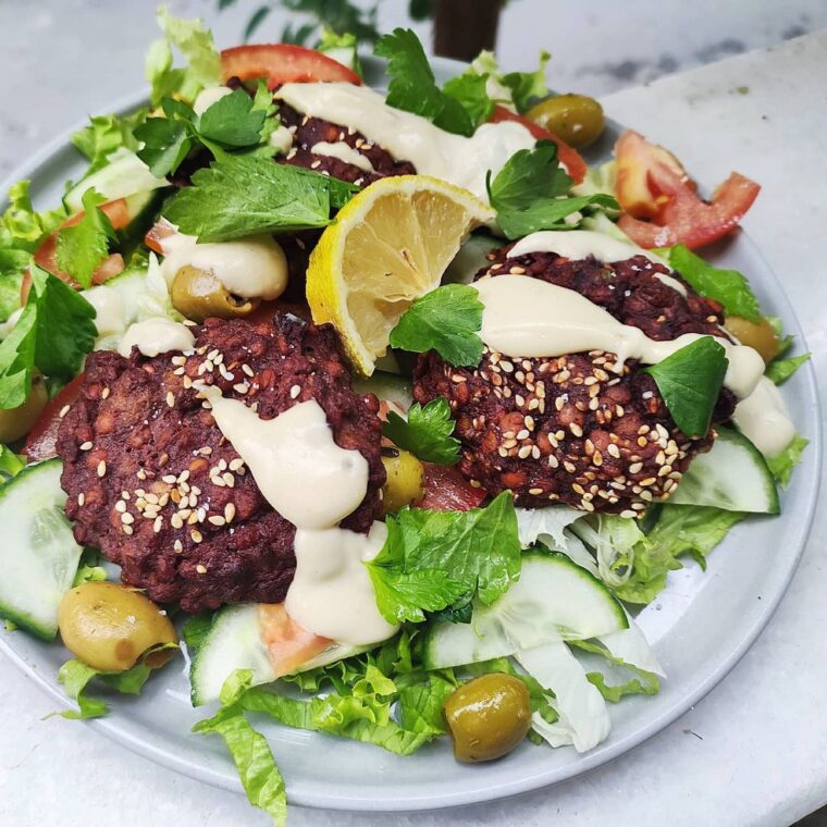 Baked Lentil Falafel