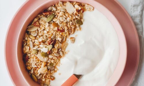 Big Bowls Of Creamy Yogurt Homemade Granola