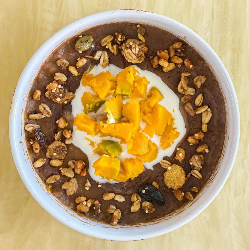 Choco Pumpkin Baked Oats