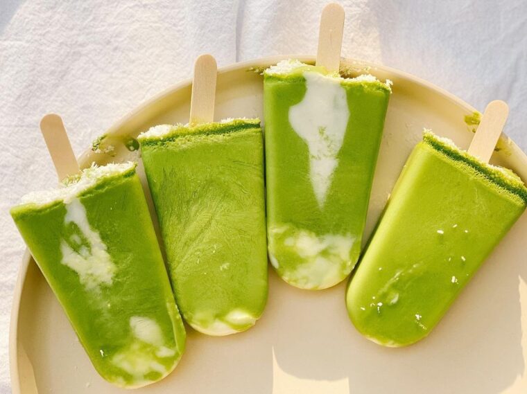 Creamy Coconut Matcha Pops