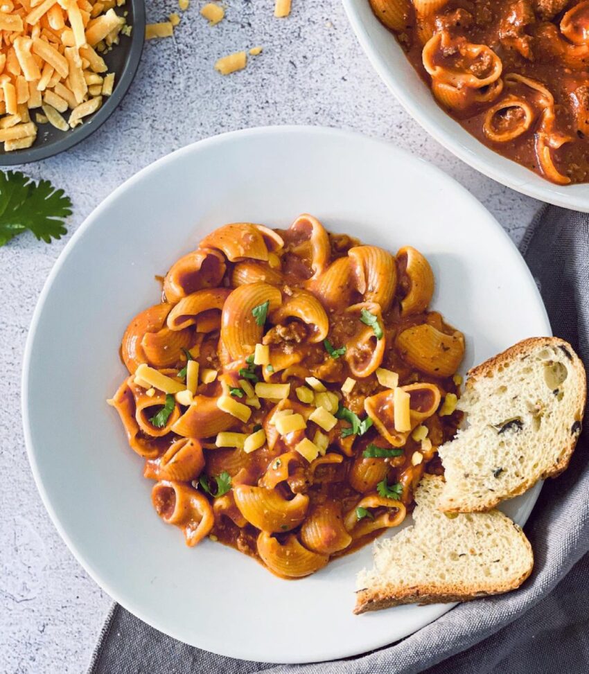Creamy Pasta And Ground Beef
