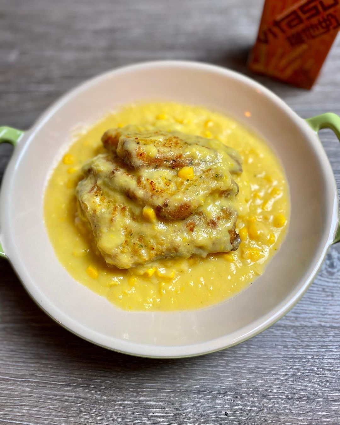 Fried Fish Filet In Creamy Corn Sauce On Rice Recipe from @vrcooking ...