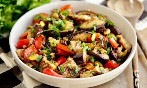 Grilled Eggplant Salad