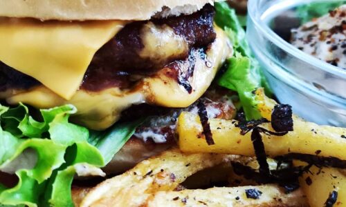 Homemade Double Beef Samurai Burgers