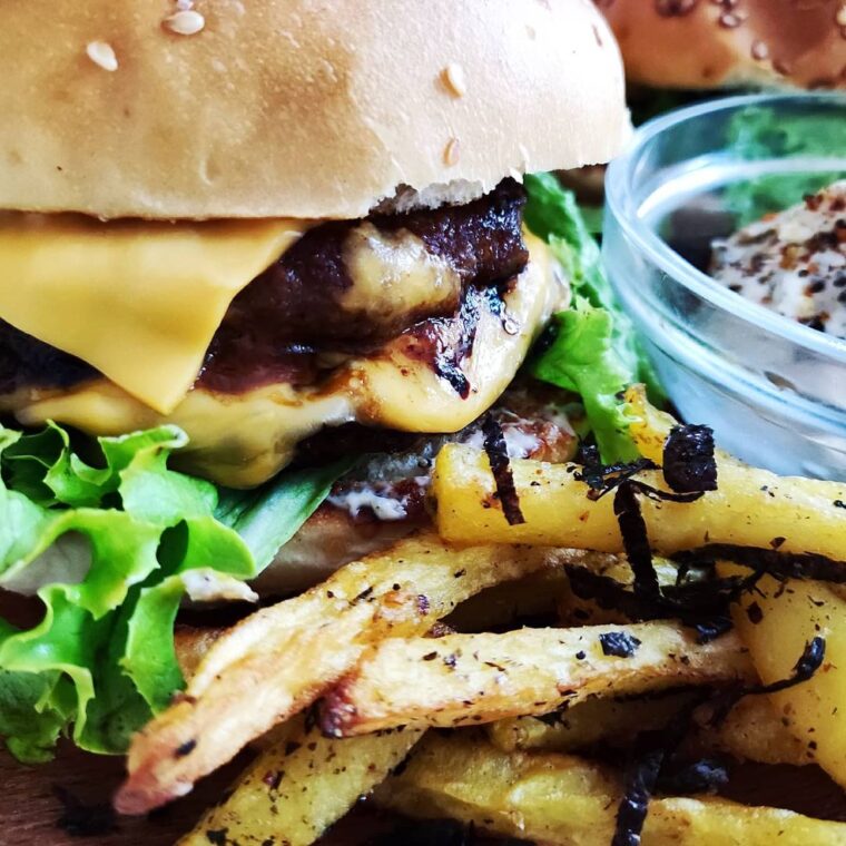Homemade Double Beef Samurai Burgers