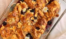 Lemon Blueberry Croissant Bake