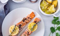 Lemon Butter Salmon With Herbs