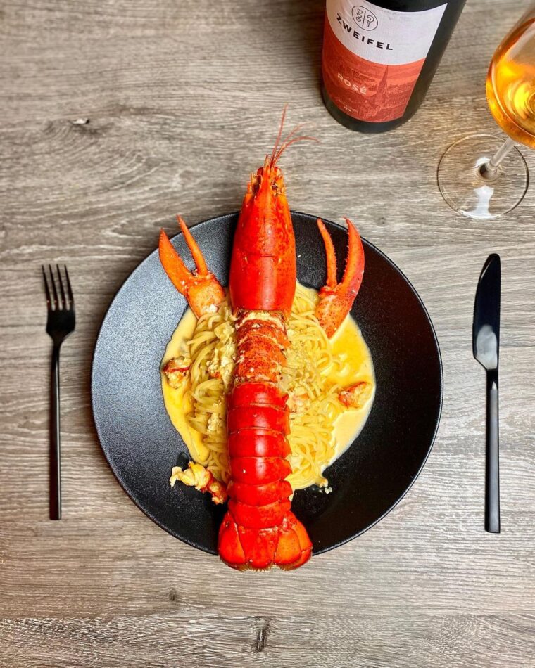 Lobster Spaghetti With Cheese