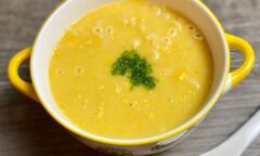 Macaroni In Creamy Corn Soup