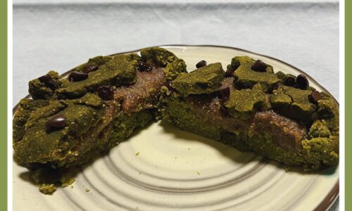 Matcha & Chocolate Mochi Cookie