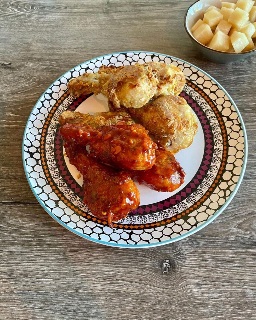 Oven Baked Korean Fried Chicken Legs