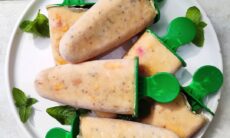 Peach & Chia Seeds Yoghurt Popsicles