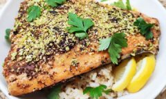 Pistachio Dukkah Crusted Salmon