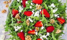 Strawberry Arugula Salad With Balsamic Vinaigrette
