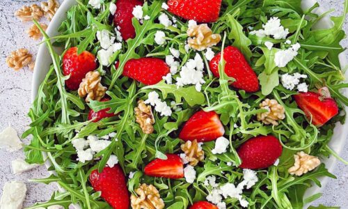 Strawberry Arugula Salad With Balsamic Vinaigrette