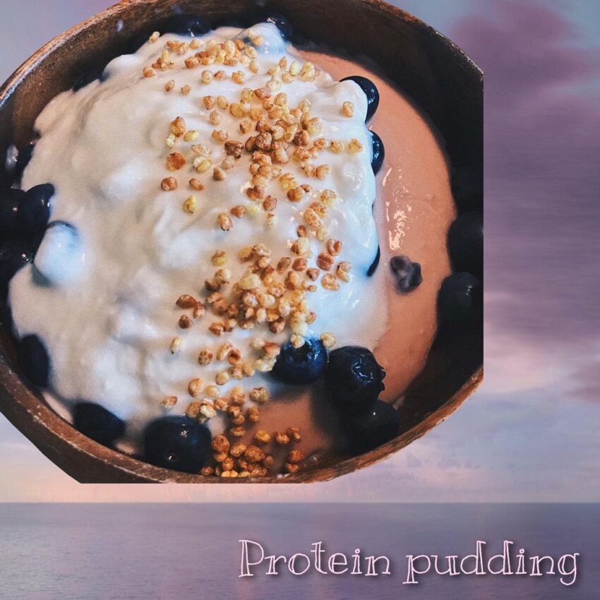 Strawberry Protein Pudding