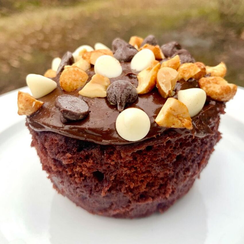 1 Min Chocolate Protein Cupcake