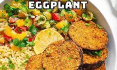 Air-fryed Crispy Parmesan Eggplant