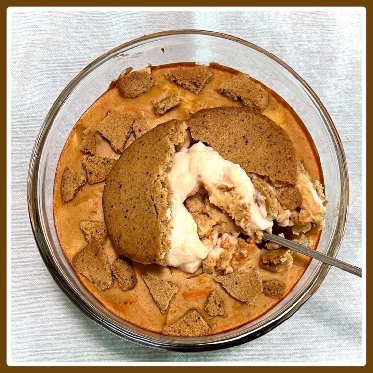 Apple & Carrot Baked Cookie Cheesecake