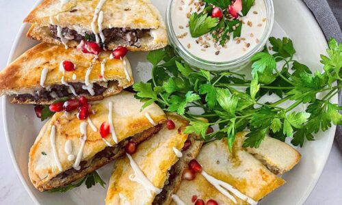 Arayes Kafta (Meat Stuffed Pitas)