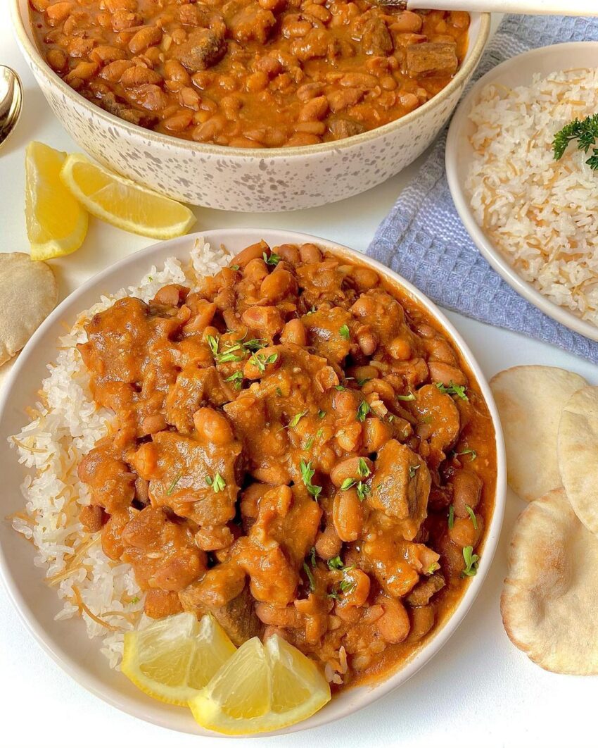 Bean Stew & Rice (Fasoulya W Rizz)