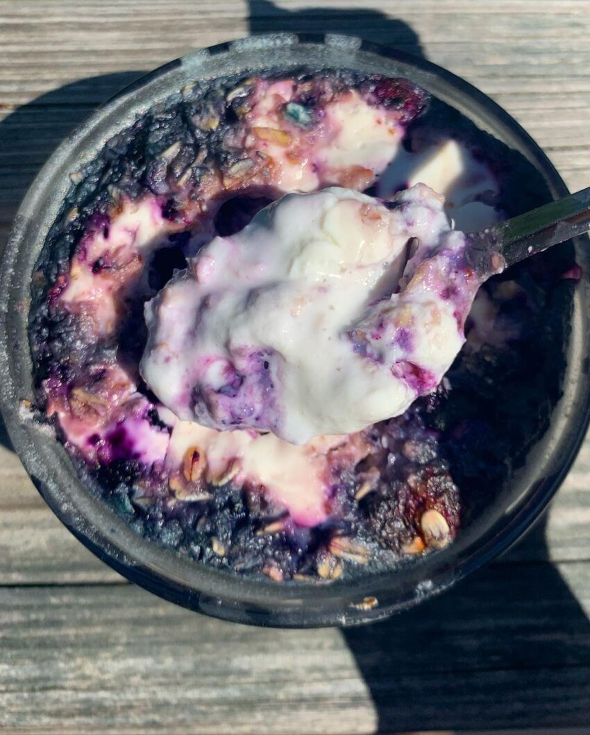 Berries And Cream Baked Oats
