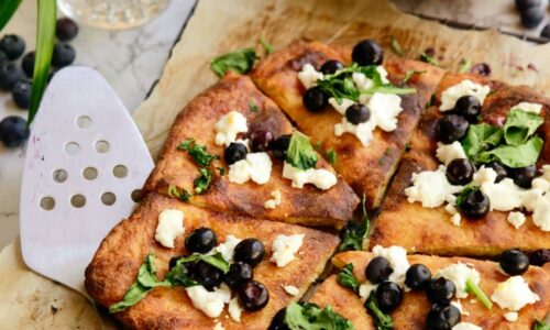 Blueberry Goat Cheese Flatbread