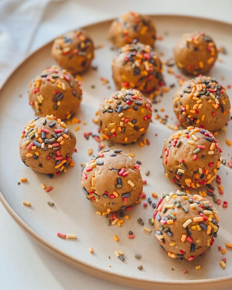 Cake Batter Protein Balls