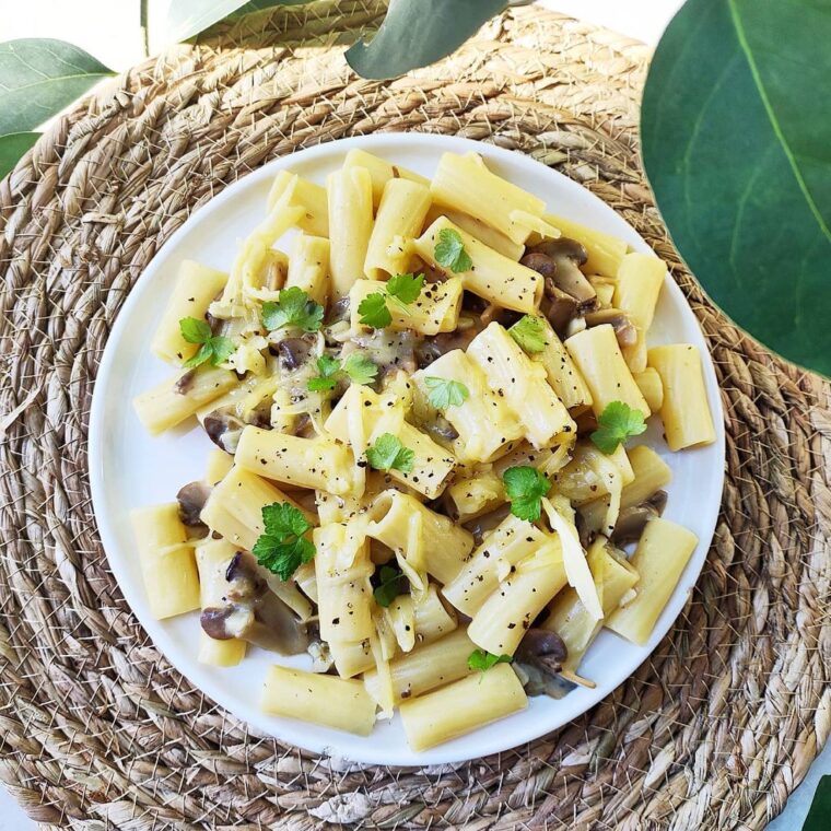 Cheesy Mushroom Rigatoni