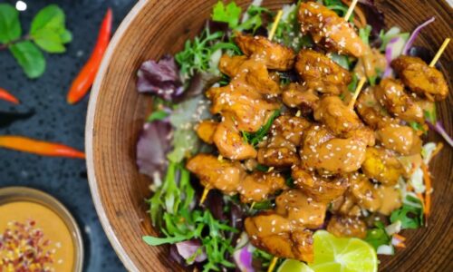 Chicken Satay In Peanut Sauce
