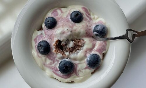 Choco Blueberry Cheesecake Oats