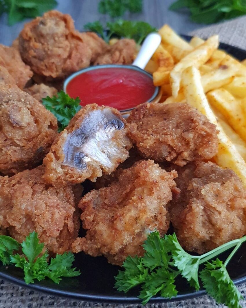 Crumbed Mushrooms